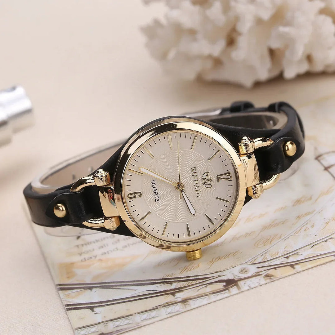 Isla Adjustable Fit Wristwatch | Geometric Round Dial Wristwatch