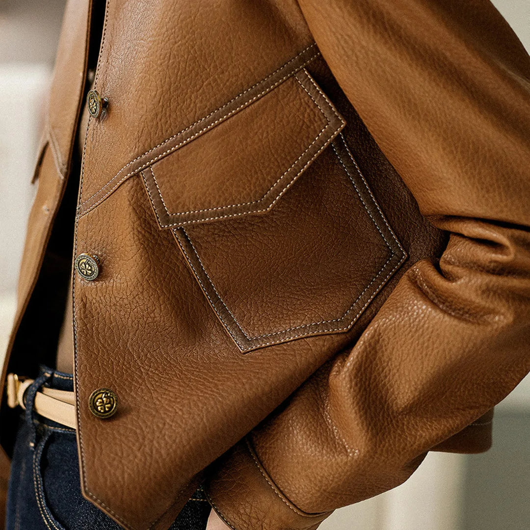 Olivia Fitted Jacket | Collared Button Front Jacket