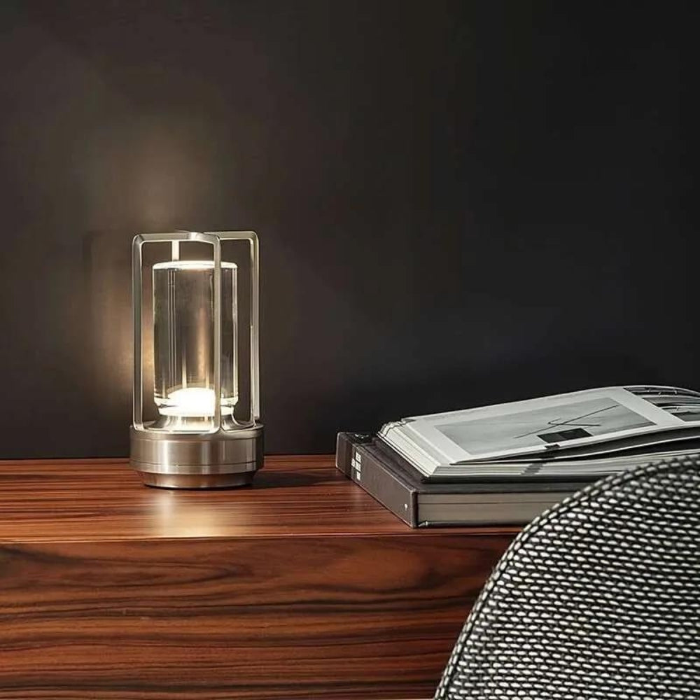 Nordic Metal Frame Table Lantern With Glass Casing