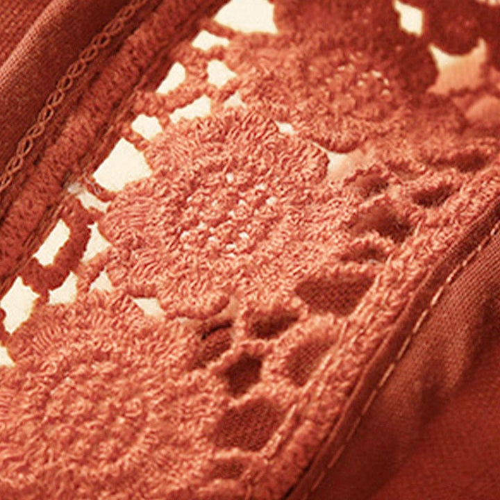 Relaxed Drawstring Shorts with Elegant Lace-Trimmed Hem
