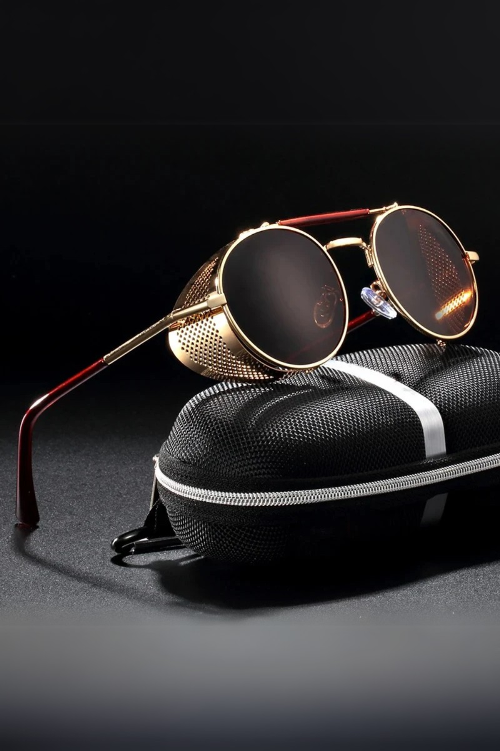 Orion Luxe Polarized Round Aviator Sunglasses