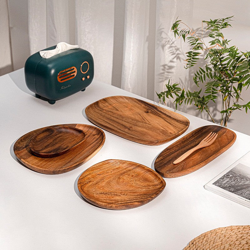 Minimalist Acacia Wood Serving Tray