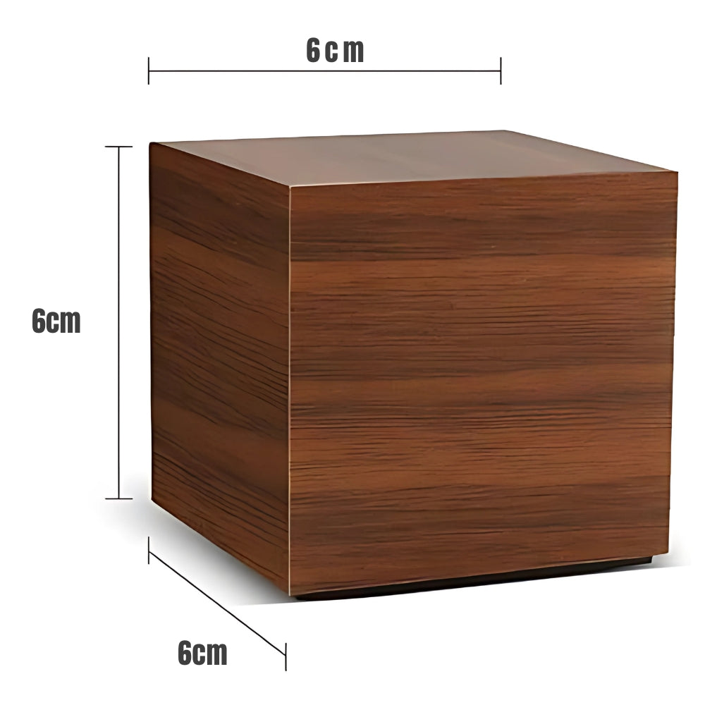 Minimalist Wood Grain LED Alarm Clock With Temperature Display
