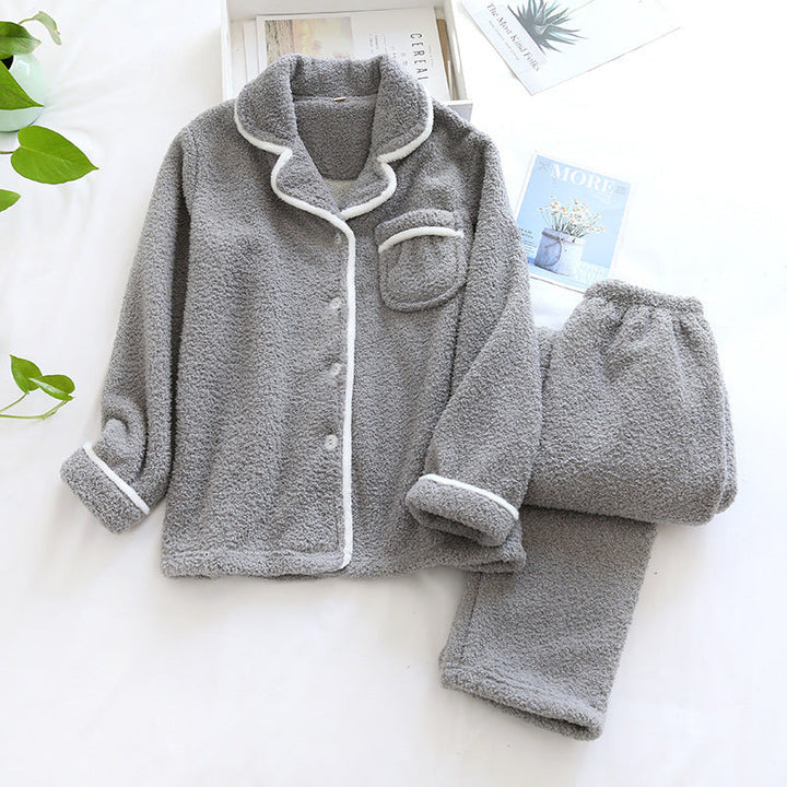 Olivia Relaxed Fit Pajama Two-Piece Set | Collared Button Front Pajama