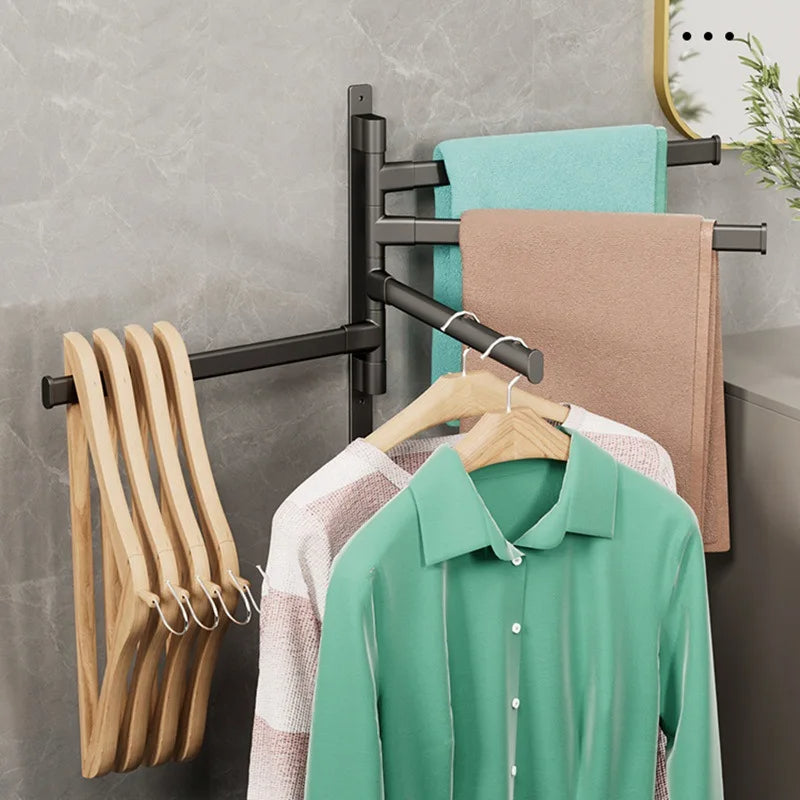 Modern Swivel Towel Rack With Three Arms