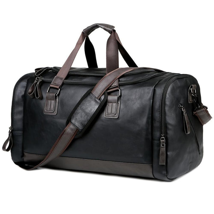 Arthur Two-Tone Duffle Bag | Top Handle Shoulder Strap Duffle Bag