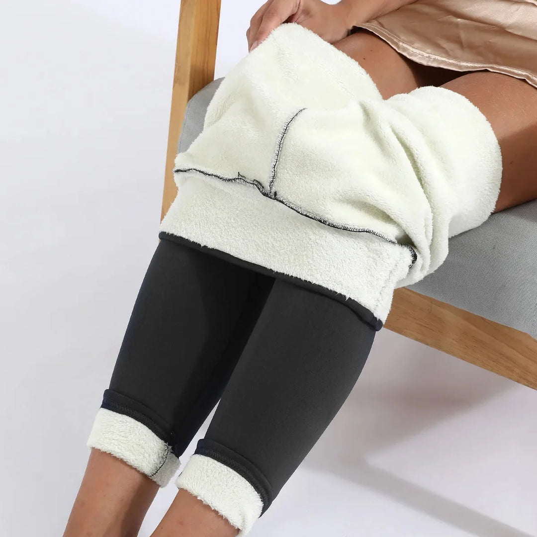 Amelia Skinny Thermal Leggings | High-Waisted Full-Length Leggings