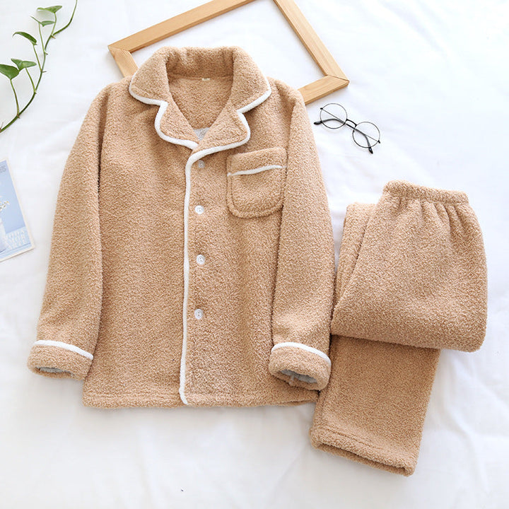 Olivia Relaxed Fit Pajama Two-Piece Set | Collared Button Front Pajama