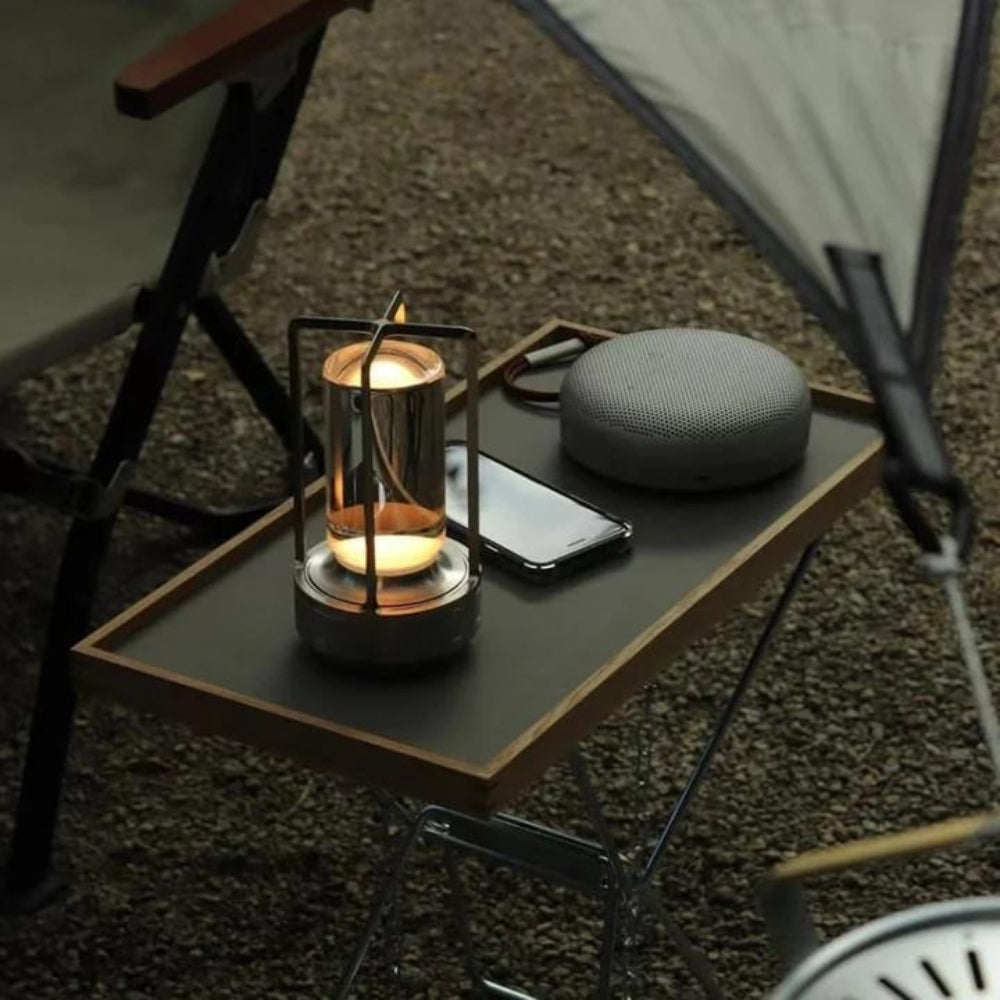 Nordic Metal Frame Table Lantern With Glass Casing