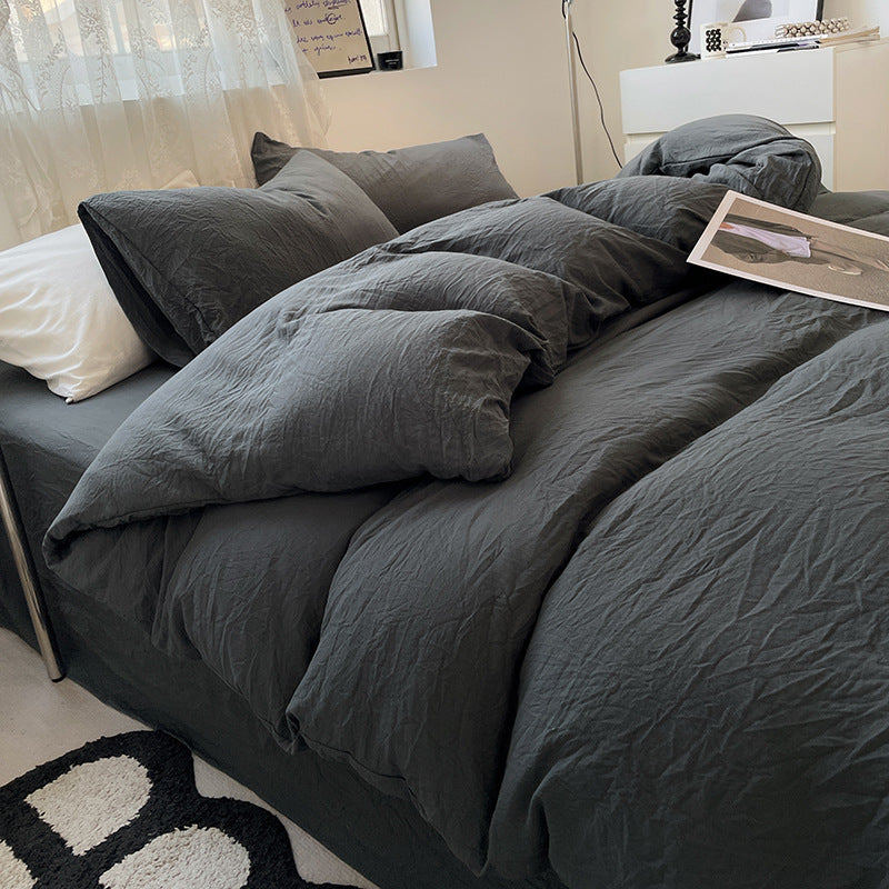 Minimalist Washed Cotton Bedding Set
