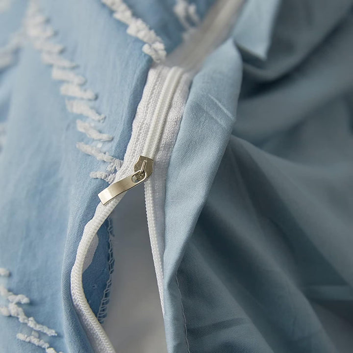 Contemporary Tufted Cotton Bedding Set