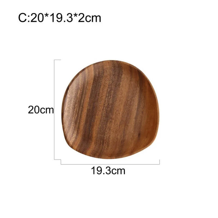 Minimalist Acacia Wood Serving Tray