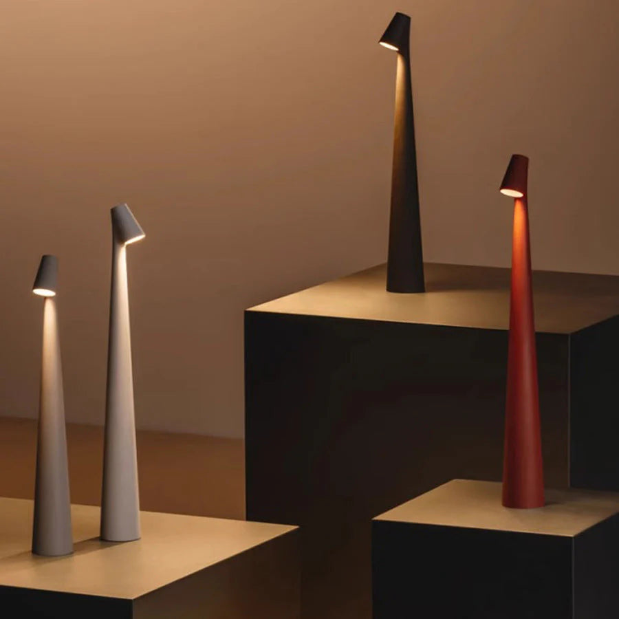 Minimalist Wireless Table Lamp With LED Light