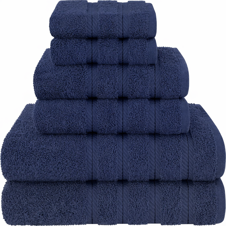 6-Piece Bath Towel Set – Soft & Highly Absorbent