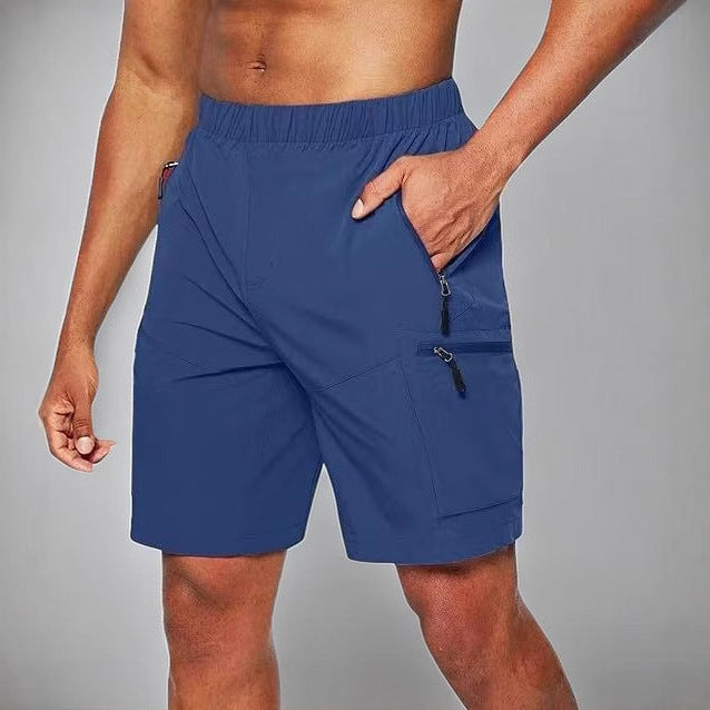 Lightweight Performance Athletic Shorts with Zip Secure Pockets