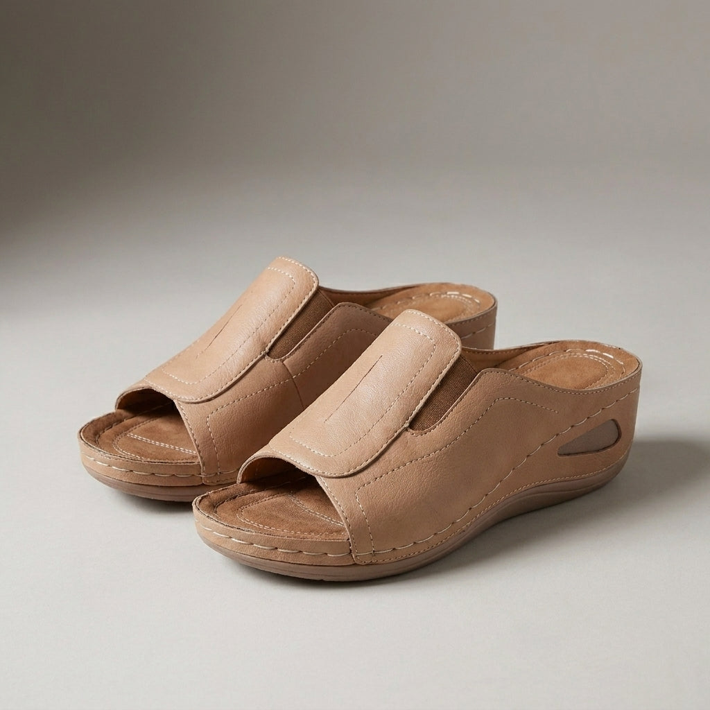 Orthopedic Slide Sandals with Cushioned Support