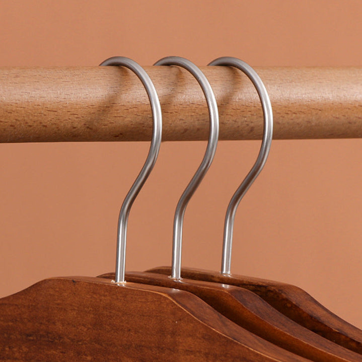 Contemporary Walnut Wood Multi-Bar Pant Hanger