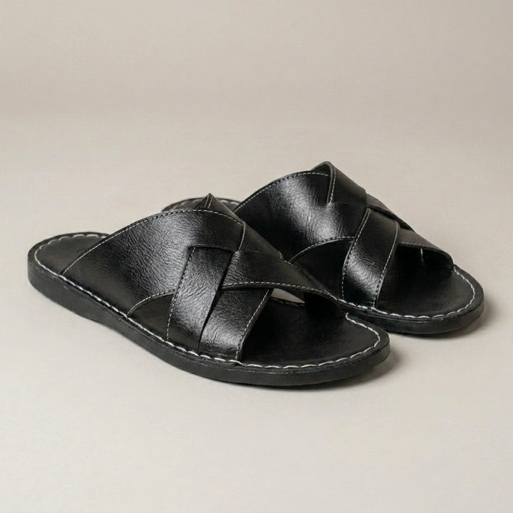 Classic Cross Strap Slide Sandals for Effortless Summer Style