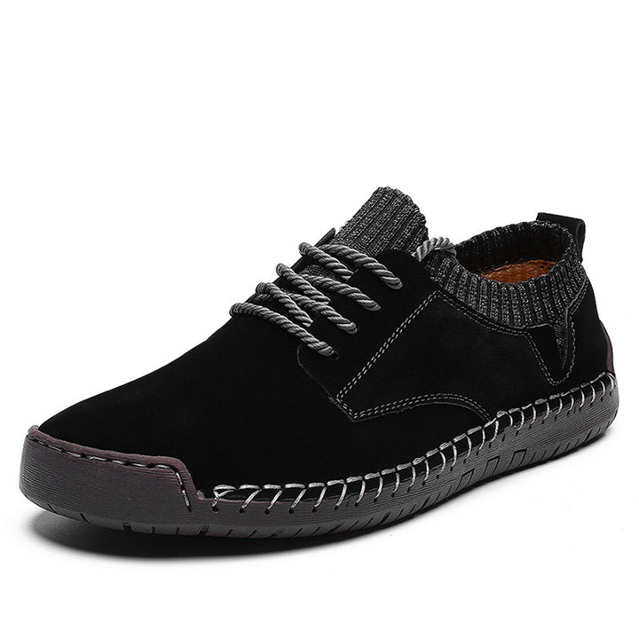 Oliver Comfort Fit Low-Top Moc-Toe Shoes | Lace-Up Solid Moc-Toe Shoes