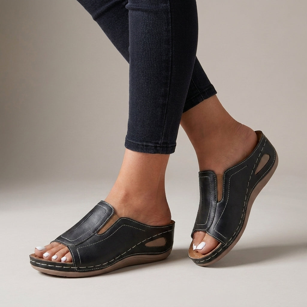 Orthopedic Slide Sandals with Cushioned Support