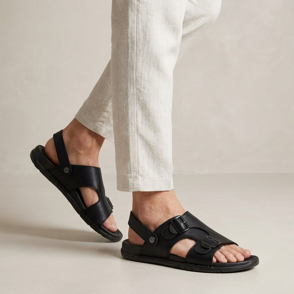 Comfort Slingback Sandals with Contoured Footbed
