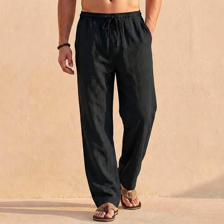 Relaxed-Fit Drawstring Blend Trousers for Everyday Comfort