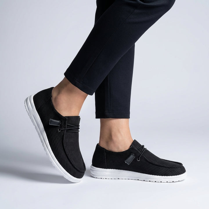 Textured Slip On Loafers with Lightweight Comfort Sole