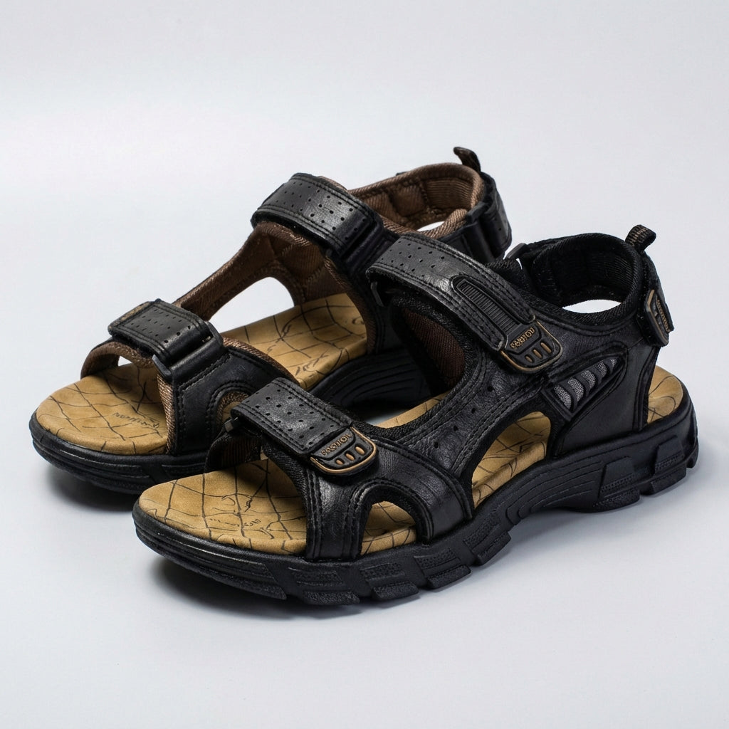 Adjustable Strap Outdoor Sandals with Cushioned Support Sole