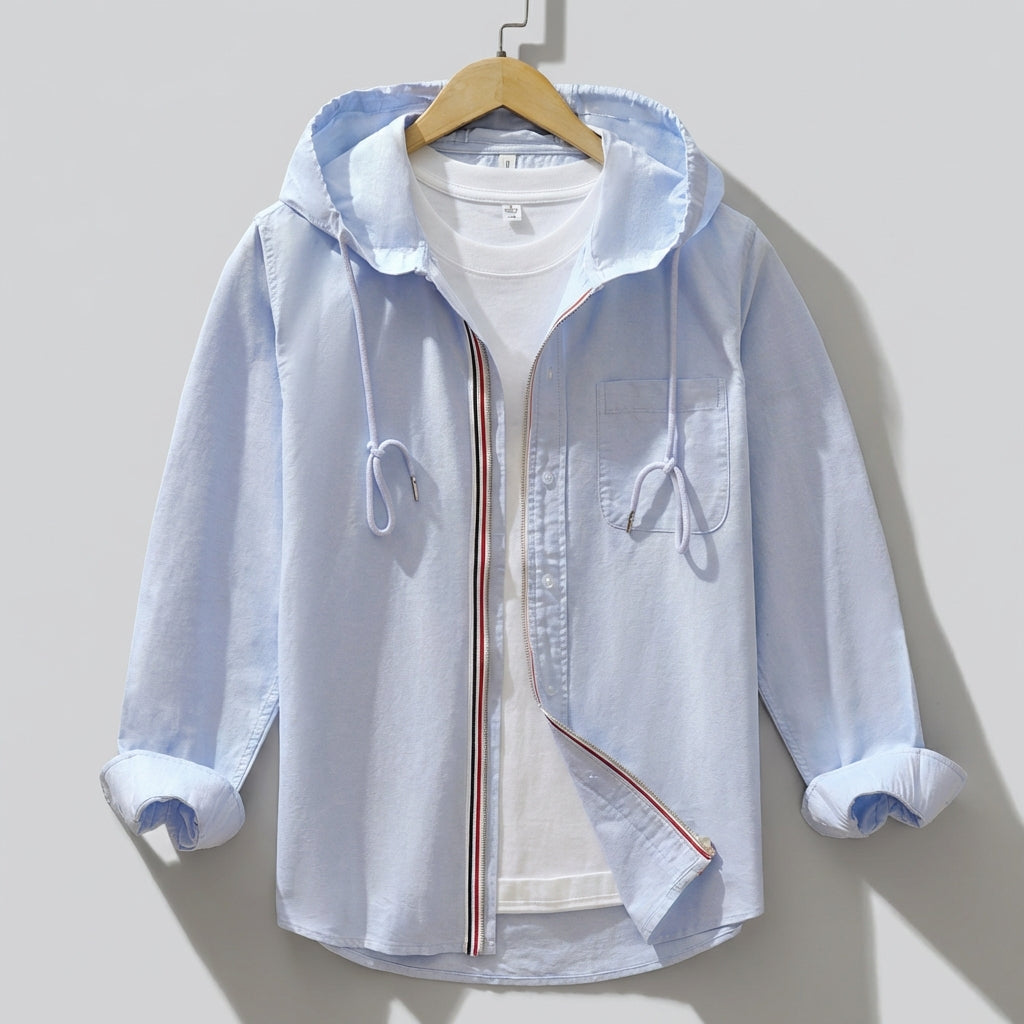 Lightweight Hooded Zip Jacket with Relaxed Everyday Fit