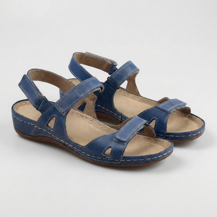 Open-Toe Sandals with Adjustable Straps and Contoured Footbed