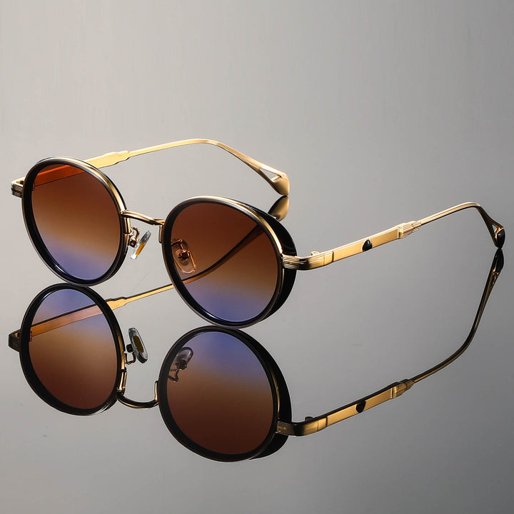 Lorenzo Vintage Round Sunglasses