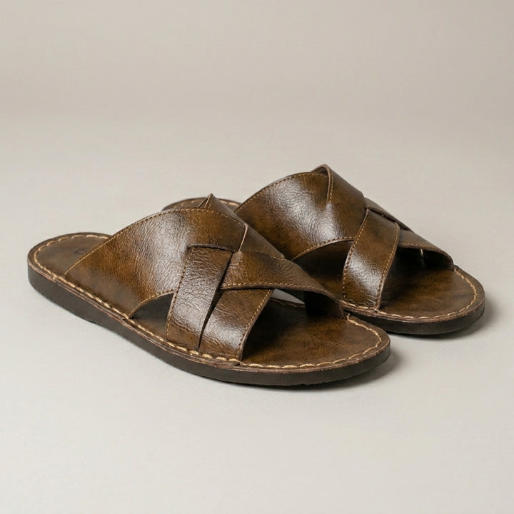 Classic Cross Strap Slide Sandals for Effortless Summer Style