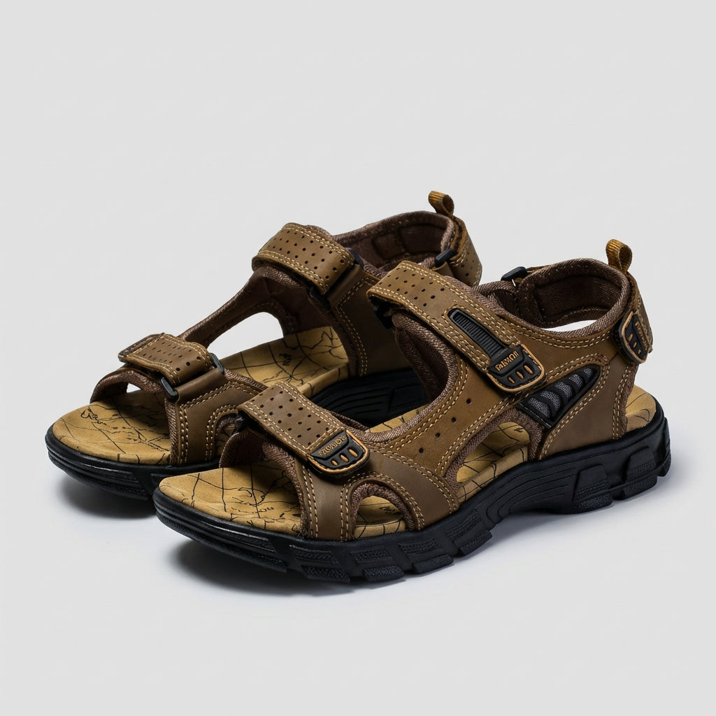 Adjustable Strap Outdoor Sandals with Cushioned Support Sole