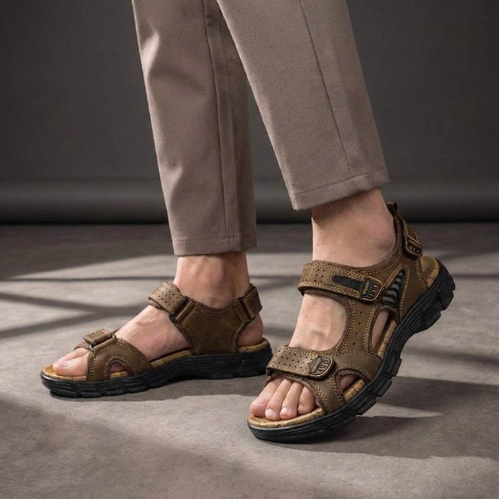Adjustable Strap Outdoor Sandals with Cushioned Support Sole