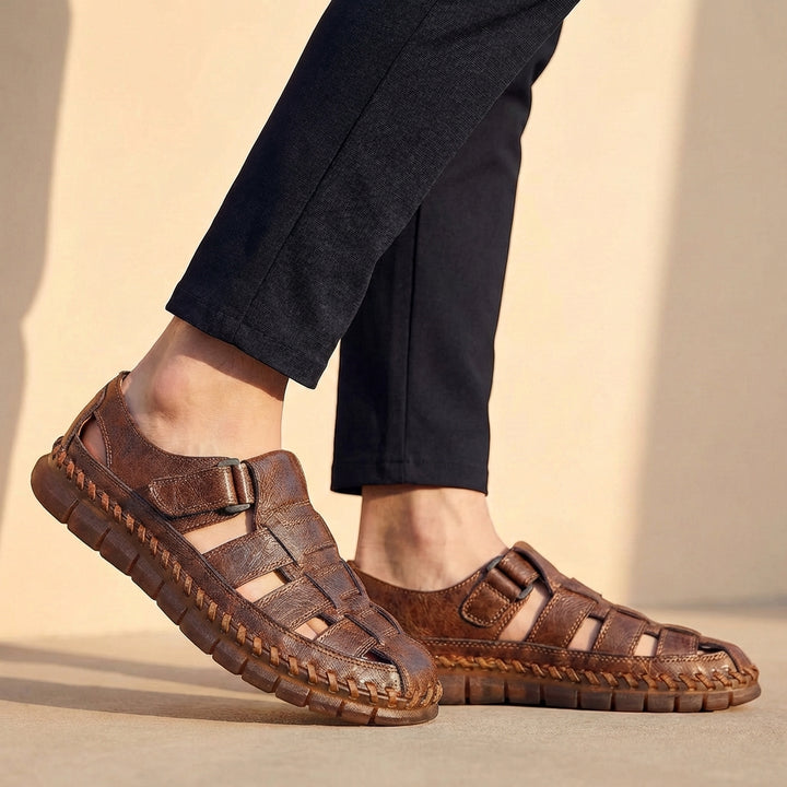 Refined Fisherman Sandals with Woven Lattice Upper and Adjustable Strap