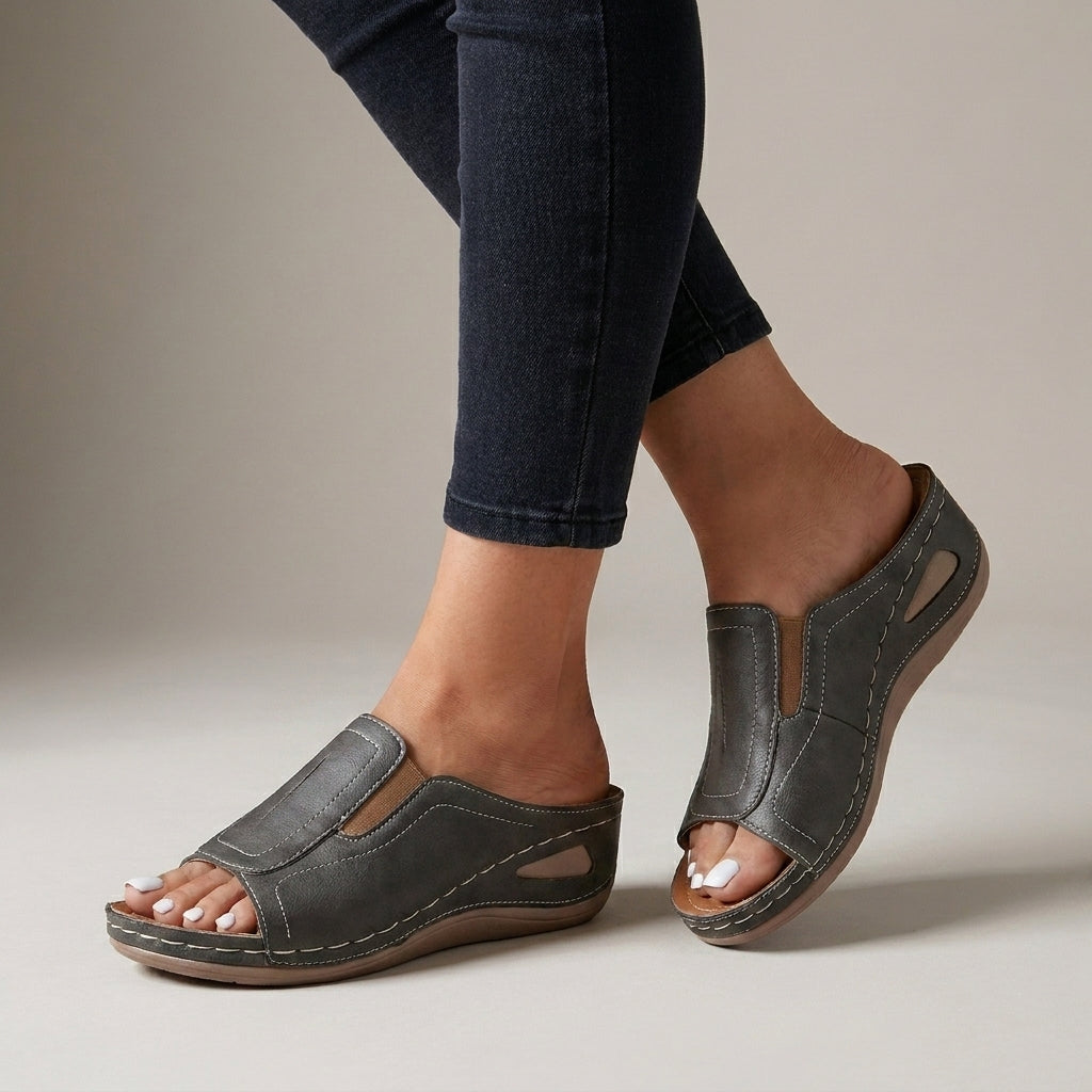 Orthopedic Slide Sandals with Cushioned Support