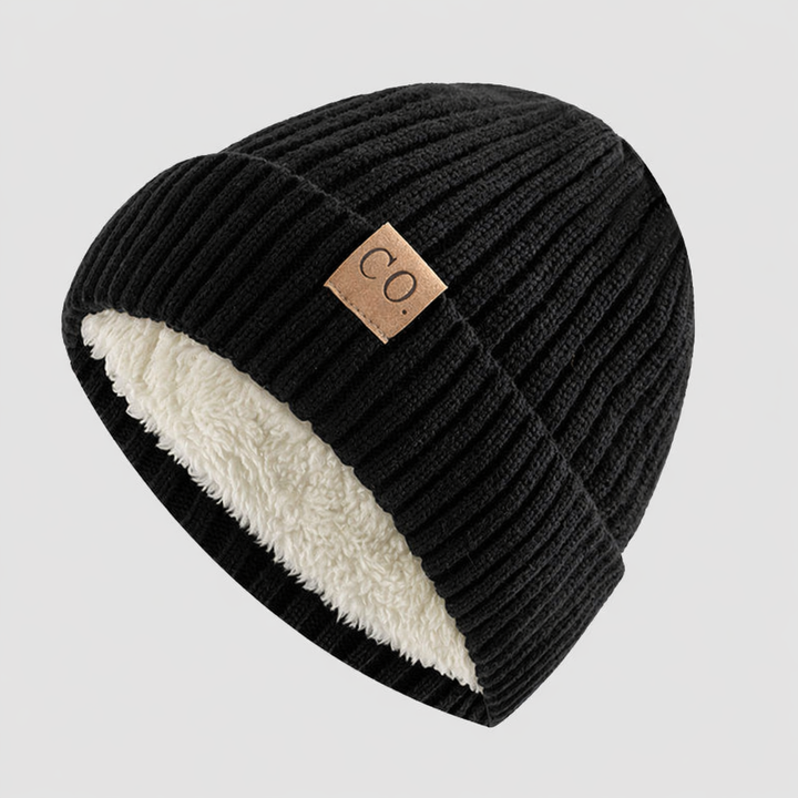 Leo Snug Fit Beanie | Marled Ribbed Lined Beanie