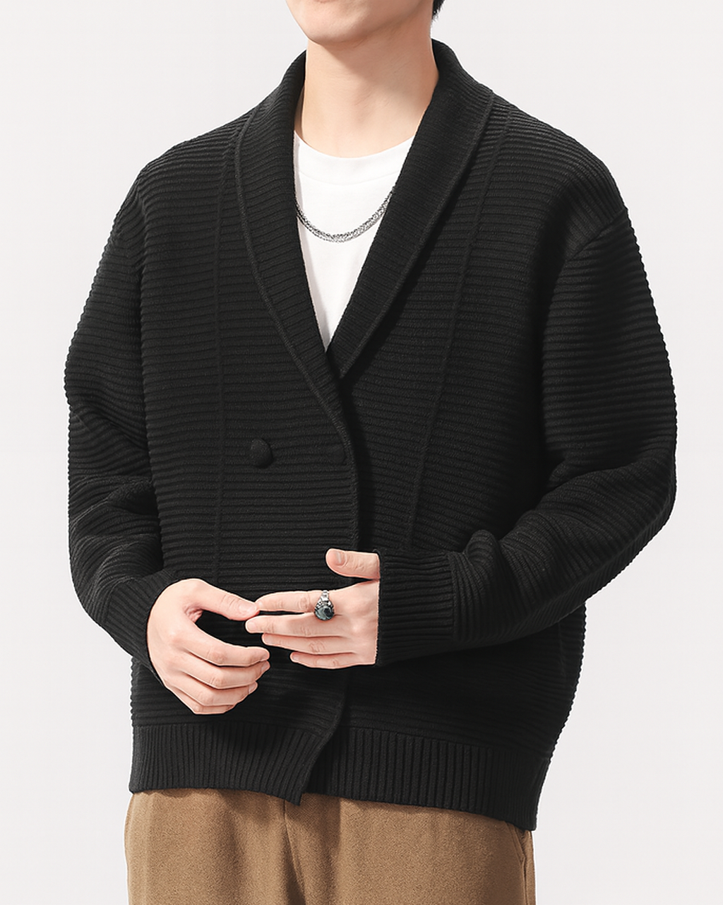 Rowan Double-breasted Cardigan