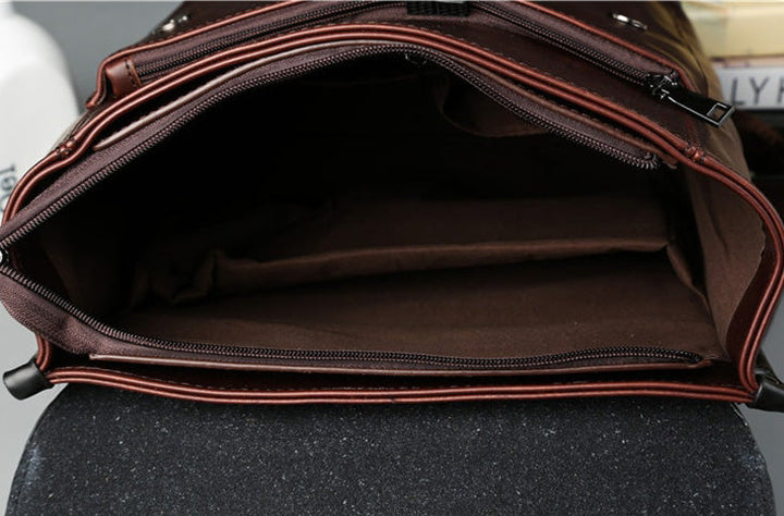 Harry Structured Backpack | Flap Top Two-Tone Backpack