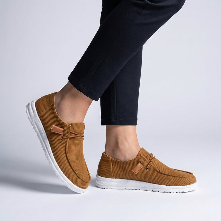 Textured Slip On Loafers with Lightweight Comfort Sole