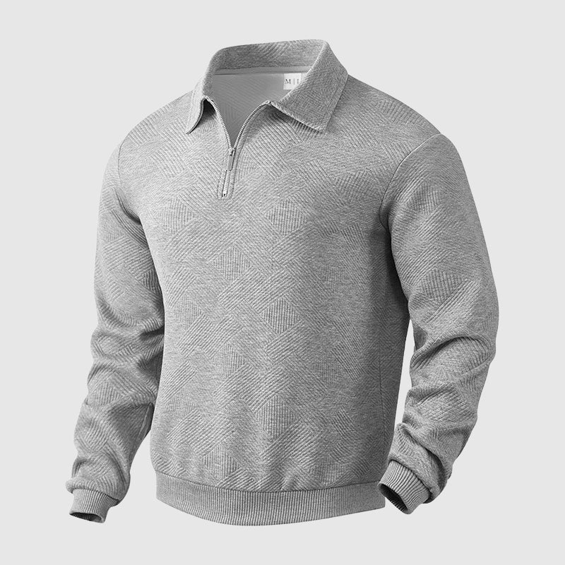 Oliver Regular Fit Polo Sweater | Collared Long Sleeve Hip-Length Polo Sweater