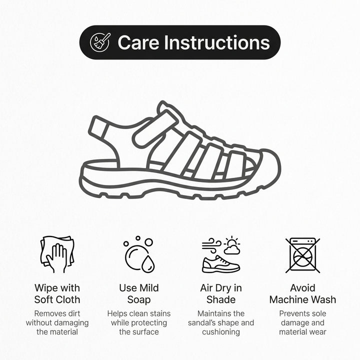 Adjustable Strap Outdoor Sandals with Cushioned Support Sole