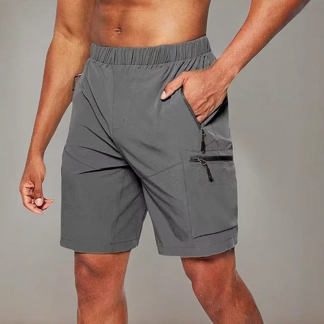 Lightweight Performance Athletic Shorts with Zip Secure Pockets