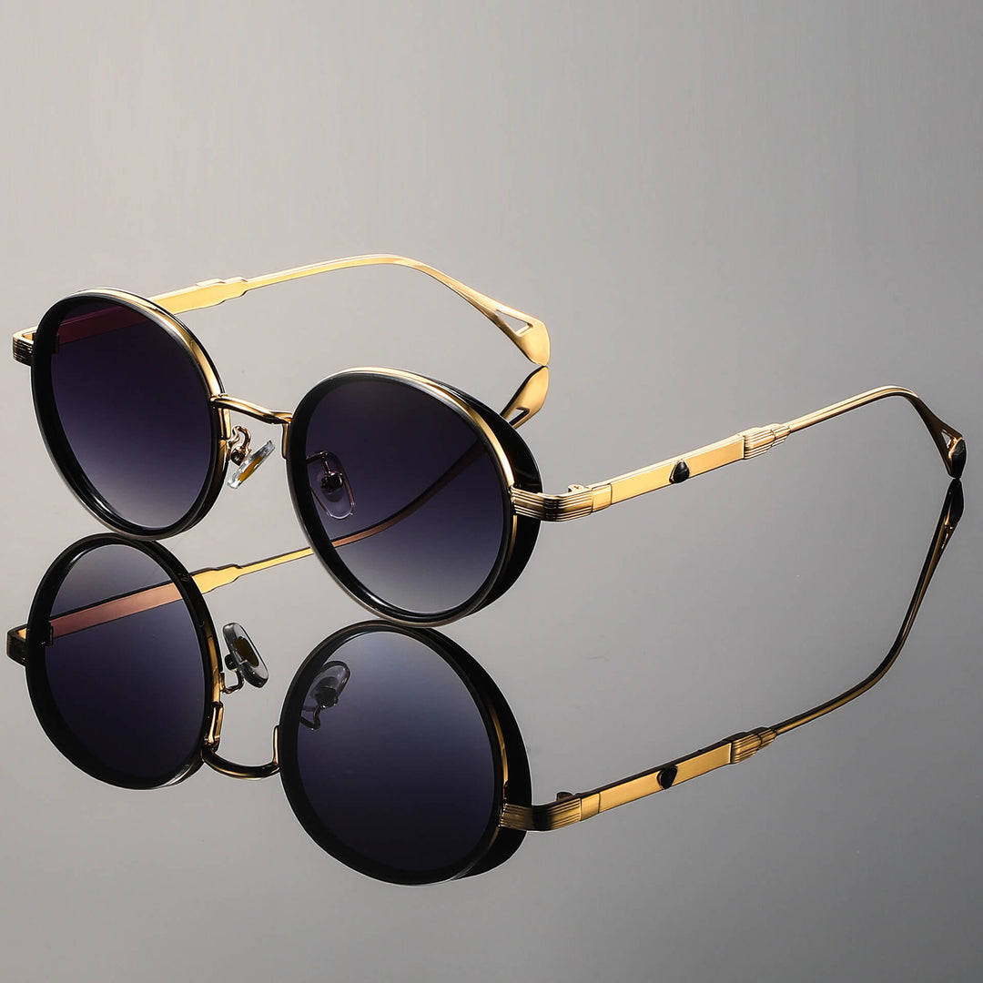 Lorenzo Vintage Round Sunglasses