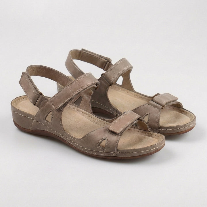 Open-Toe Sandals with Adjustable Straps and Contoured Footbed