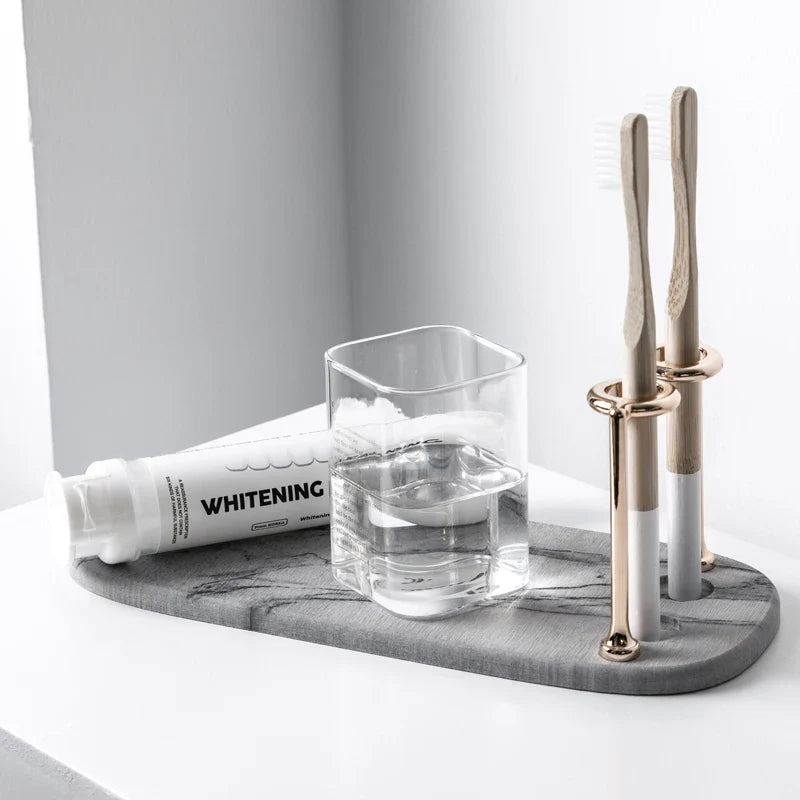 Luxura Bathroom Organizer | Multifunctional Toothbrush & Toothpaste Rack