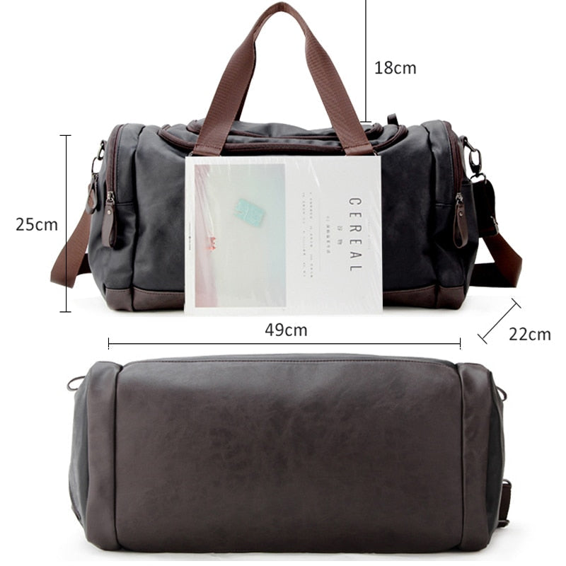 Jack Duffle Bag | Top Handles Shoulder Strap Bag