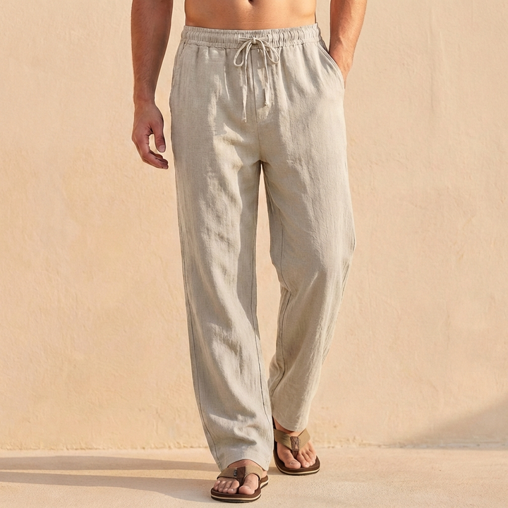 Relaxed-Fit Drawstring Blend Trousers for Everyday Comfort