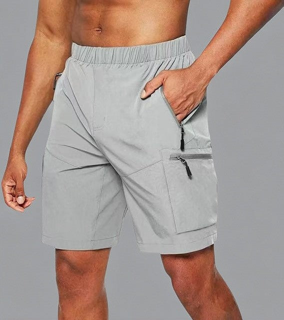 Lightweight Performance Athletic Shorts with Zip Secure Pockets