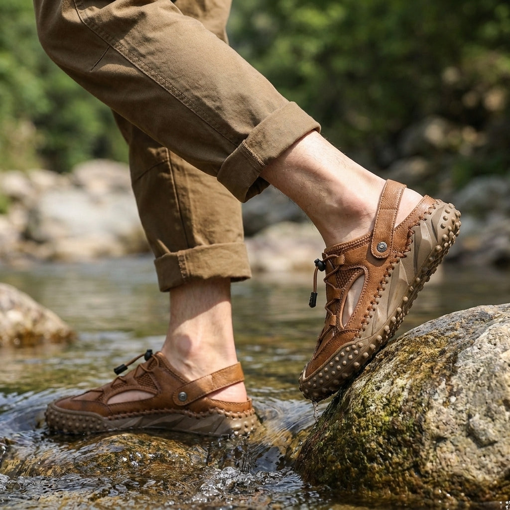 Adventure Mesh Slip On Shoes with Rugged Grip Sole